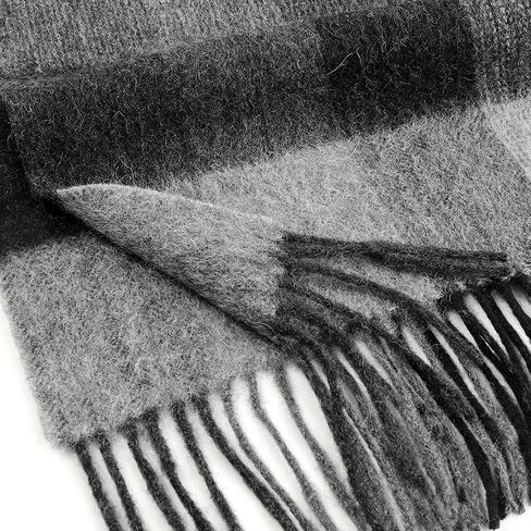 Wool Winter scarf Plaid scarf Soft Warm Tartan checkered Striped Fashion Scarf Classic for Women Men Scarves in Saudi Arabia