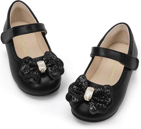 PANDANINJIA Flower Girl Shoes Toddler Little Kid Ballet Flats Pearls Wedding Party Mary Jane Girls Dress Shoes in Saudi Arabia