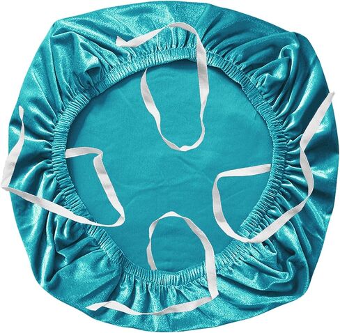 Yikko Velvet Chair Seat Cusion Covers for 14.96-18.89 Inch Office Computer Chair Covers, with Straps Washable Slipcovers Protector, Home, Dining Room Bar Wedding Party Decor (Lake Blue, 1) in Saudi Arabia