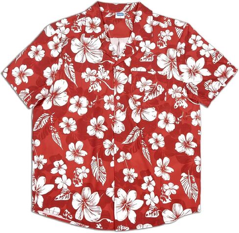 Hawaiian Shirt for Men Short Sleeve Button Down Summer Beach Casual Shirts Tropical Aloha Shirt Men Relaxed Fit in Saudi Arabia