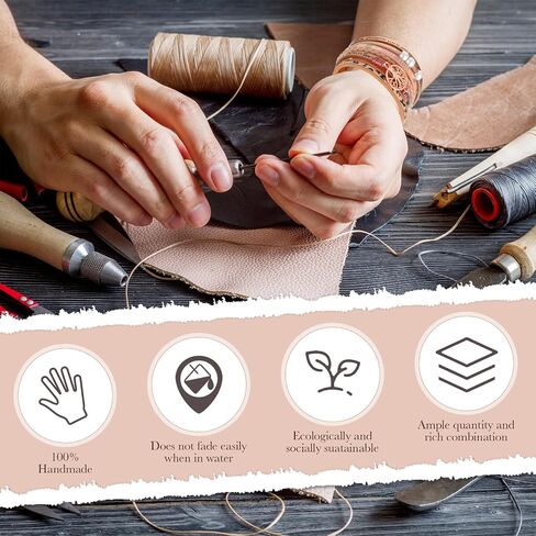 Yinkin 6 PCS Boho Pu Leather Writ Bracelets for Women Stack Stack Multi Layer Bohemian Cuff Bracelet in Kuwait