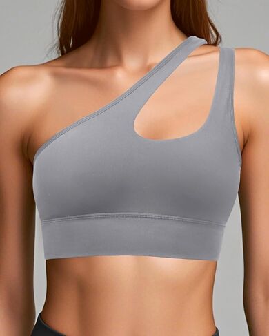 حمالات صدر رياضية بكتف واحد من Pinup Fashion، حمالات صدر يوجا مثيرة بحزام واحد، لطيفة متوسطة الدعم، قطع علوية للتمرين للنساء in Saudi Arabia