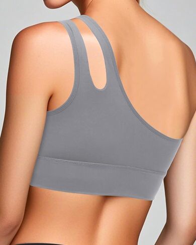 حمالات صدر رياضية بكتف واحد من Pinup Fashion، حمالات صدر يوجا مثيرة بحزام واحد، لطيفة متوسطة الدعم، قطع علوية للتمرين للنساء in Saudi Arabia