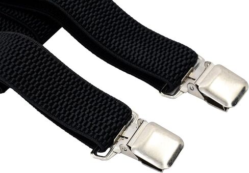 Suspenders for Men, Adjustable Wide Suspenders with Strong Clips X Shape Costume Heavy Duty in Saudi Arabia