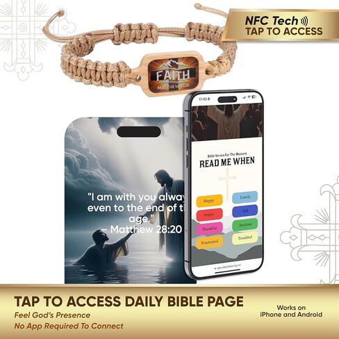 God Bracelet, Daily Bible Verse Bracelets, Christian Gifts for Women, Men and Adults, Catholic Religious Gifts, Easter Basket Stuffers in Kuwait