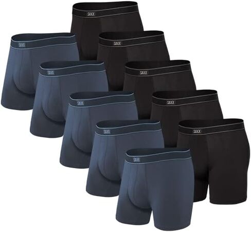 SAXX Underwear Co. Men's Underwear with Pouch Support Daytripper Boxer Brief Fly, 7 or 10 Pack in Kuwait