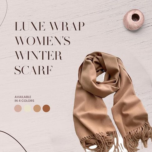 Luxe Wrap Cashmere يشعر وشاح الشتاء للمرأة الراحة في نهاية المطاف الرحلات الجوية الرحلات الناعمة المريحة السفر in Kuwait