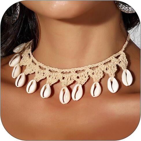مجوهرات Yanchun Shell Beach المجوهرات للنساء Sea Shell Netclace Dold Shell Starm Netclaces Summer Food Fashion 2025 in Saudi Arabia