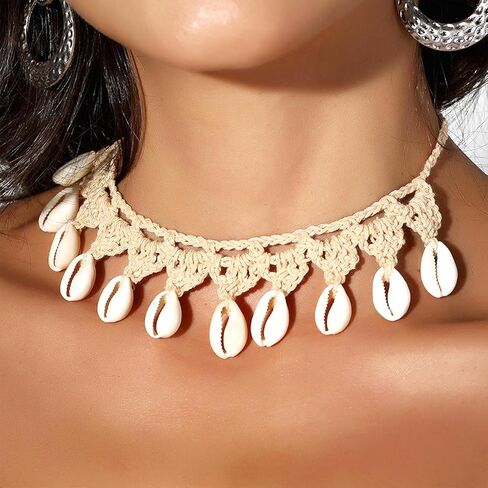 مجوهرات Yanchun Shell Beach المجوهرات للنساء Sea Shell Netclace Dold Shell Starm Netclaces Summer Food Fashion 2025 in Saudi Arabia