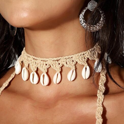 مجوهرات Yanchun Shell Beach المجوهرات للنساء Sea Shell Netclace Dold Shell Starm Netclaces Summer Food Fashion 2025 in Saudi Arabia