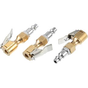 uxcell 3 PCS Car Tyre Lock on on tyre fulshipator chuck for tyre sphorator مقياس ضاغط الهواء
