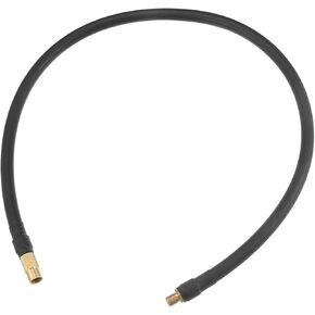 60cm Threaded Tire Inflator Extension Hose Chuck Adapter Air Pump Tube Tire Valve Pipe for Car Truck Bike MTB Copper Rubber Black Copper Tone Auto Replacement Parts