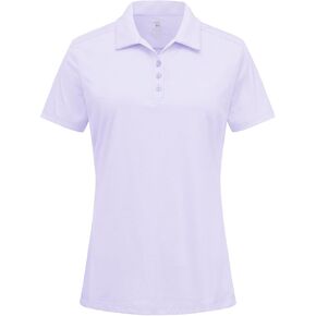 BGOWATU Women's Polo Shirts Golf Tennis Shirts Short Sleeve 3 Buttons Collared Casual Top UV Sun Protection Dry Fit