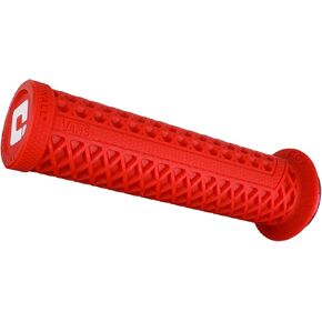 ODI Vans V2.1 MTB LockOn Grips قفل باللون الأحمر مع مشبك مدقق 130 مم