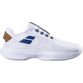 Babolat Women's Jet Tere 2 All Court Wimbledon Limited Edition Tennis Shoes (White/Blue Navy)