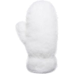 Funky Junque Fuzzy Mittens for Women Faux Fur Cold Weather Gloves Fleece Lined Cute Furry Fluffy Warm Winter Fashion