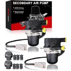 Secondary Air Injection Smog Pump 2 Pack For:-Toyota Tundra Land Cruiser Sequoia 2008-2013, Sequoia SR5 4.6L 2012, LX570 Base 5.7L 2008-2013 Replacement#17610-0S010