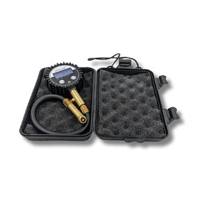 Digital Tire Pressure Gauge | 200PSI | Swiveling Air Chuck | Portable Tire Inflator | Hard Case | Air Compressor Accessory