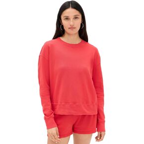 perfectwhitetee Women's Tyler French Terry Pullover Sweatshirt