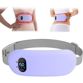FSA HSA Eligible Portable Heating Pad for Cramps, Upgrade Cordless Electric Period Fast Heating Pad for Back Pain Relief Menstrual Belt 6 Heat 6 Massage Modes Gifts for Women Girls Her Girlfriend Pink