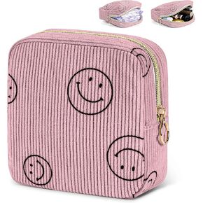 حقيبة الفترة للفتيات في سن المراهقة Pu Leather Palcs Palcs for Perate Teen Peries Pads Pouch for Bany Liners و Banty Stampons و Legstrual Cup - Mint
