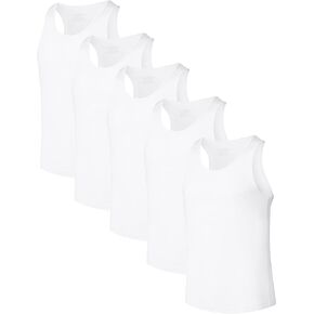 CF MENN MENMIRTS BAMBOO VISCOSE TANK TOPS MEN CREW NECK MOISTURE TICHING TANK TANK 3/5 PACK