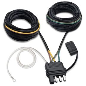 تسخير الأسلاك في مقطورة كوميدية ، 4 دبوس 5 الأسلاك سميكة PVC Harness Trainer Connector Complit Complive لإعادة الأسلحة مقطورة كلا الجانبية الخلفية 22 قدمًا