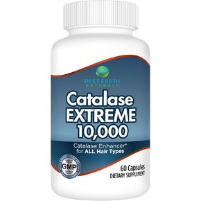 أفضل ملحق لـ Earth Naturals Catalase Extreme 10،000 مع Palmetto المنشار ، Biotin ، FO -TI ، PABA - مكملات الشعر للشعر القوي - 60 كبسولة (إمدادات مدتها 30 يومًا)