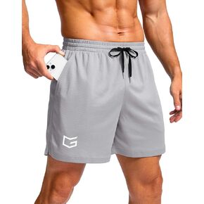 G Gradual Men's Running Shorts with Pockets 5" Lightweight Quick Dry Gym Athletic Mesh Shorts for Men Workout Active Exercise