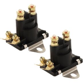 12V Trim Solenoid Starter, Compatible with Mariner Outboard Motors Power Trim Solenoid Switch Replace 89-96158T, 89-94318, 89-846070, 89-818864T, 8994318, 35-275 HP 2Pcs
