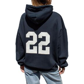 Women Y2k Graphic Hoodies Floral Print Oversized Long Sleeve Pullover Sweatshirt Teen Girl Vintage Sweatshirt