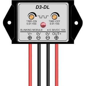 وحدة وميض DC 4.5-30V 10AMP ، مفتوحة عادة ، مناسبة لمختلف مصابيح التحذير D3