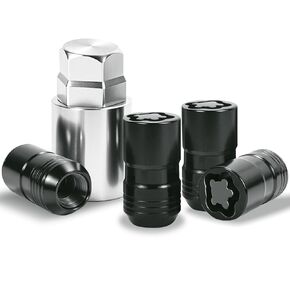 Wheel Locks Lug Nuts M14 x 1.50 Fit for Acura MDX RLX Dodge RAM 1500 2500 3500 Ford F-150 Chevrolet Camaro GMC Buick Lexus Cadillac ATS CT5 CTS XTS SRX and More 13/16" Hex Key Cone Seat Replace 24216