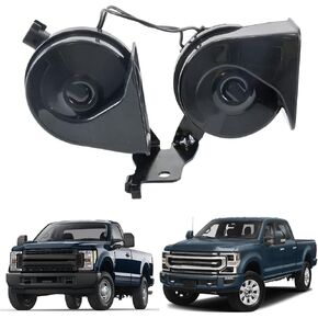 HC3Z-13832-G Dual Horn Assembly with Bracket Compatible with Ford F250 F350 Super Duty 2017 2018 2019 2020 2021 2022 Replace HC3Z13832G HC3Z-13832-A
