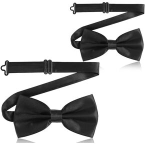 Vivinin 2PCS Bow Ries للرجال ، ربطة عنق قابلة للضبط ، ربطة عنق كلاسيكية لحفلات الزفاف ، المآدب ، العصابات ، التخرج ، عيد الميلاد ، الاحتفالات وأي مناسبات رسمية أخرى