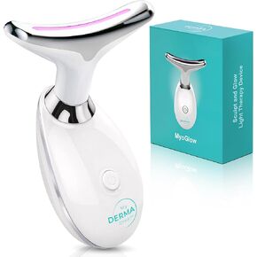 Myoglow بواسطة MDD | الرقبة والوجه رفع أداة الصرف اللمفاوية أداة ميدان | مصباح LED ، الاهتزاز الصوتي ، الجهاز الحراري