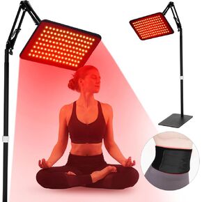 Red Light Therapy for Face and Body, 2 in 1 Infrared Light Therapy Lamp Belt with Stand Led 660nm Red Light & 850nm Infrared Light Device for Body