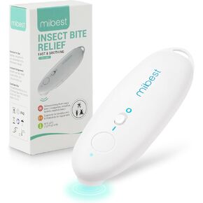 Mibest Electronic Electronic Electronic Enport - تخفيف الحكة لدغات البعوض - معالج لدغة الأخطاء الخالية من المواد الكيميائية - الجهاز الحراري الإلكترونية من الحكة والتورم - تخفيف الأعراض السريعة