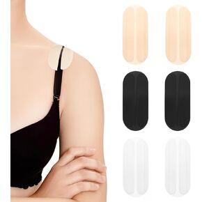 3 Pairs Bra Strap Cushion Bra Strap Holder Stop Slipping Shoulder, Non Slip Bra Strap Holders for Slipping, Silicone Bra Strap Pads Shoulder Protectors Pads Bra Shoulder Strap Cushion Keep Bra Straps