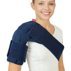 Comfytemp Microwave Heating Pad for Shoulder Pain Relief, FSA HSA Eligible, Microwavable Shoulder Wrap for Muscle Aches, Joint Stiff, Moist Heat Therapy for Rotator Cuff, Mothers Day Gifts, (XS/S)