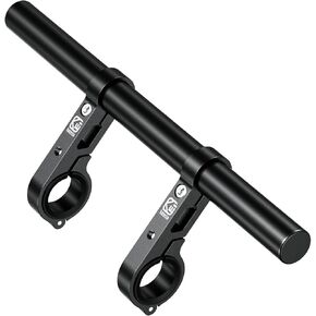 BRCOVAN Aluminum Alloy Handlebar Extender Extensions with 11.81'' Long Cross Bar with Double Clamp Mounting Base Fit 0.875'' / 1'' / 1.125'' / 1.26'' Handlebars for Bike Bicycle Motorcycle Scooter ATV