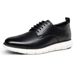 Bruno Marc Men's Casual Dress Sneakers Formal Business Shoes, Breathable Leather Upper Comfort Lightweight Cushioning Oxfords Crossflex NeatLite