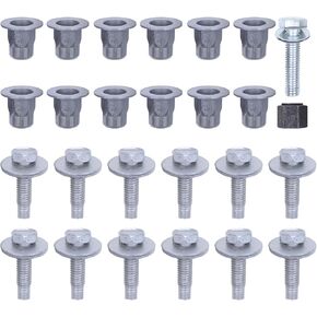 Applianpar Side Step Hardware Hardware Bolts M8 Hex Nut Kit مع أداة لدودج رام 1500 2500 3500 2010 2011 2012