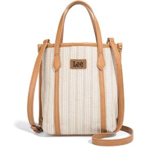 Montana West x Lee Small Tote Bag for Women Work, Stripe Crossbody Bag Top-handle Handbags