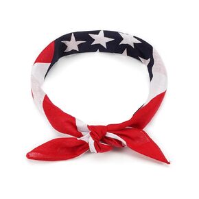 American Flag Bandanas Headbands Red White and Blue USA Flag Headband Unisex Neck and Face Scarf Head Wrap