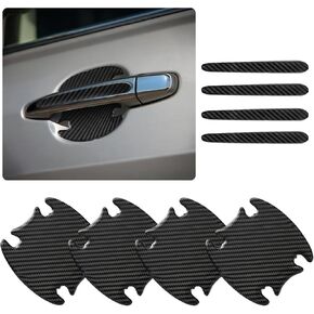 4PCS Car Door Handle Protectors 4PCS Car Door Handle Cup Protector Kit,PVC Car Door Handle Scratch Protector for Scratches As Car Decorations,Universal Car Door Handle Scratch Protector (Transparent)