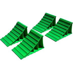 Apex RV Heavy Duty Wheel Chocks Stop Vehicle from Rolling Safety Wheel Blocks for RVs Trucks Trailers Campers Cars and Boats Essential RV Camper and Boat Accessories (Pair)
