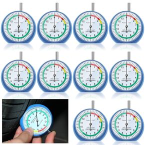 Tallew 10 Pack Tire Trey Tread Gauge in 32nds typ type type gauge with proged color read read read tire gauge profession
