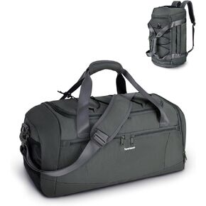 sportsnew Gym Bag for Men Women with Shoe Compartment,Overnight Bag Backpack with Wet Pocket,38L Travel Duffel with 15.6" Laptop Pocket and Trolley Sleeve for Travel,Workout,Patent Pending