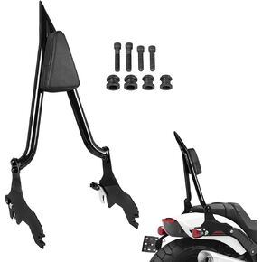 Detachable Passenger Backrest Sissy Bar With Back Rest Pad And Docking Hardware Kits Compatible With For Softail FXFB FXFBS Fat Bob 107 114 2018-Later
